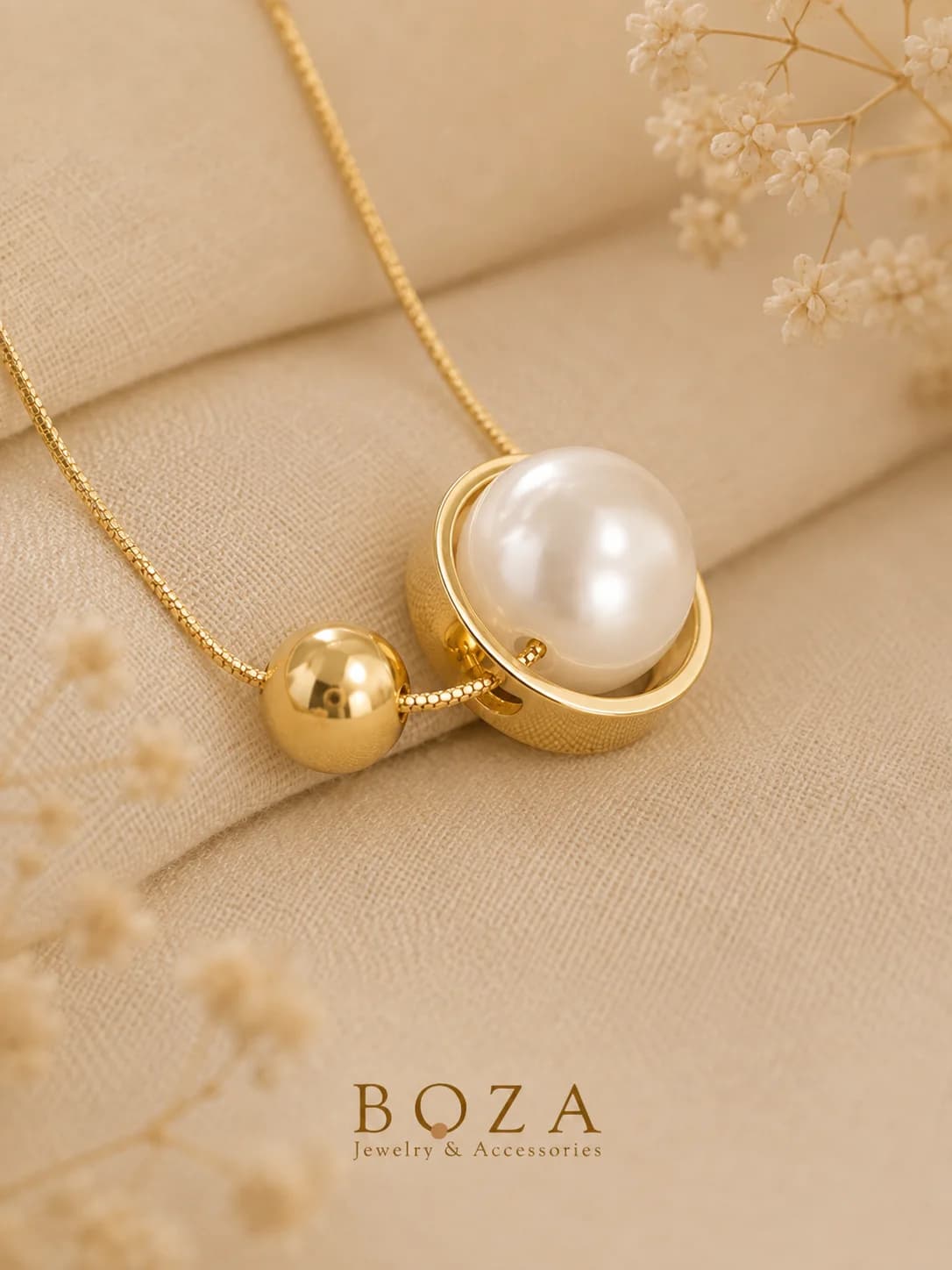 Цепочка Pearl Gold